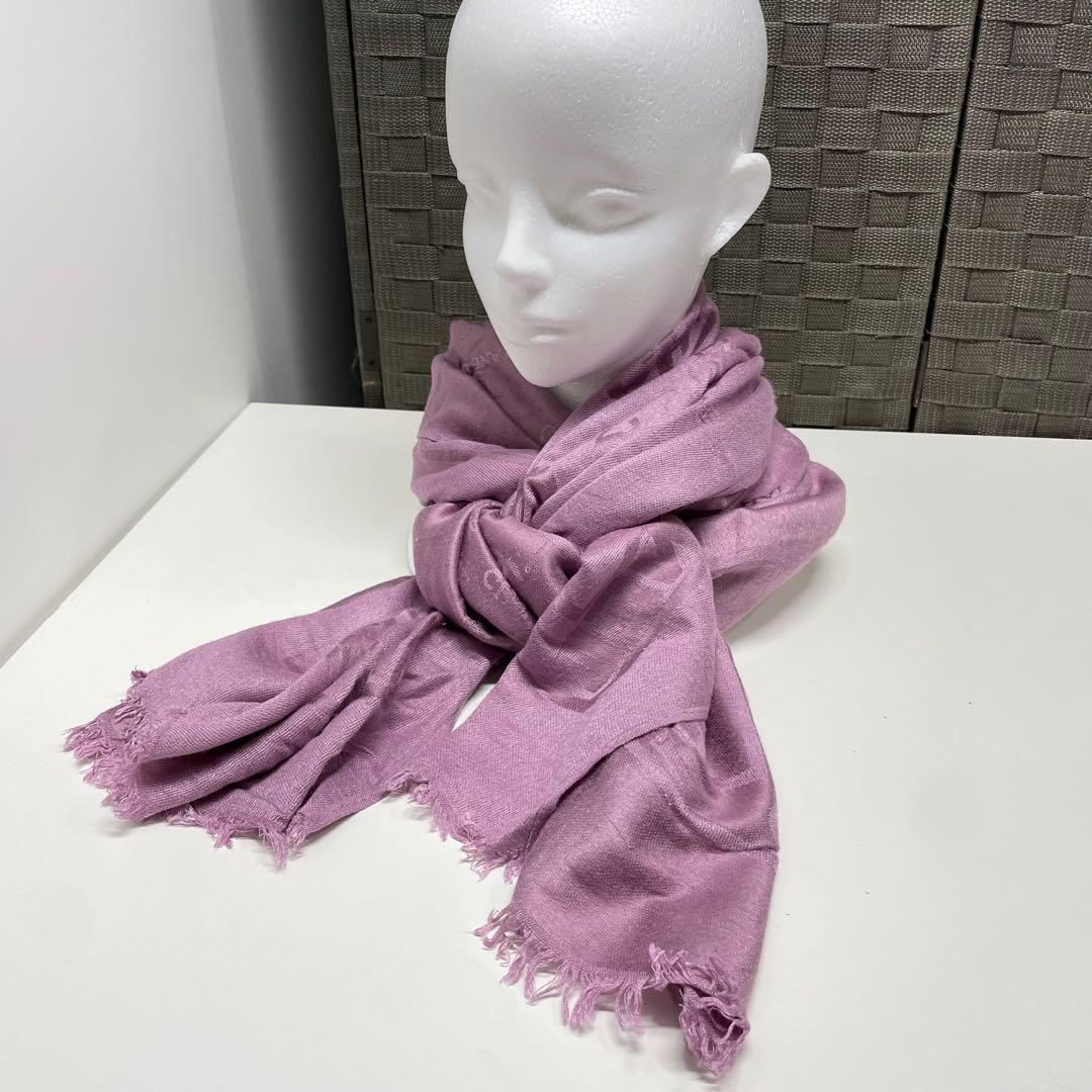 H*a様 CHANEL 薄紫 カシミヤシルク ストール オンライン ショ