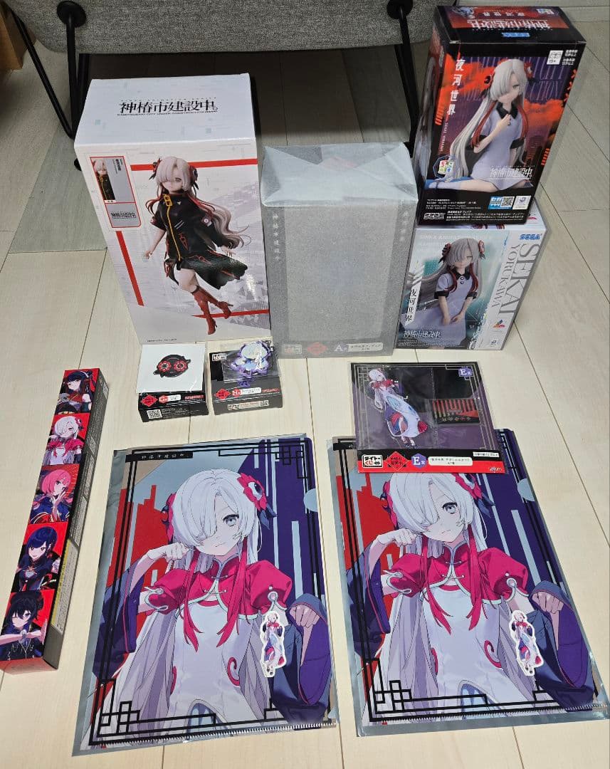 神椿　夜河世界グッズまとめ売り 夜河世界(よるかわせかい) 神椿市建設中。 ちょこのせプレミアム