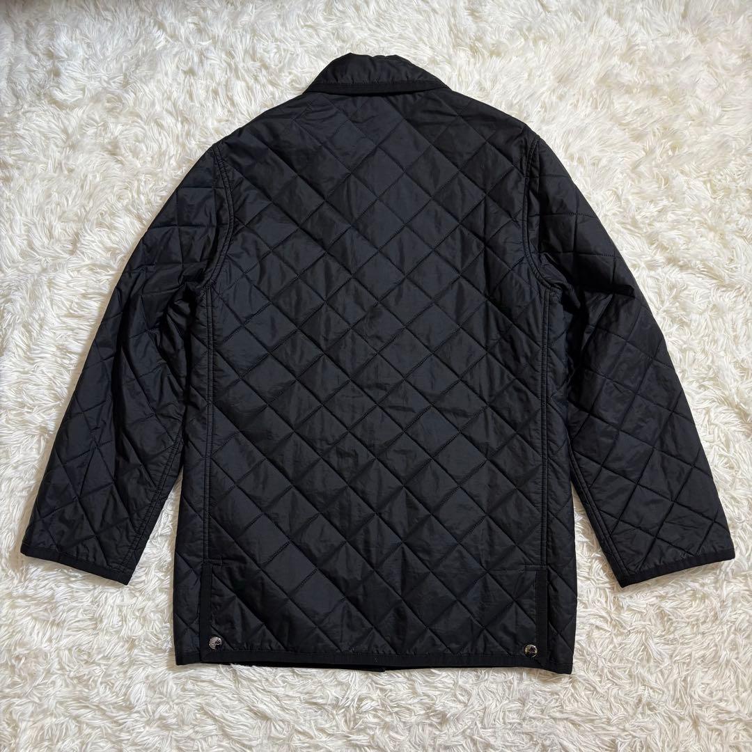 美品 Ferragamoフェラガモ キルティングジャケット ブラック - メルカリ