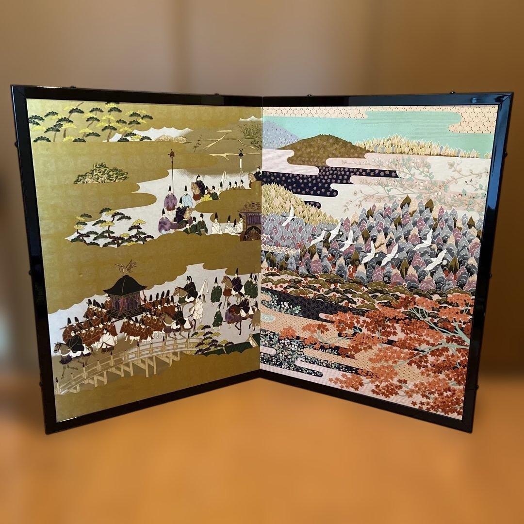 二枚折屏風 細工衝立 間仕切り パーテーション 飾り 衝立 インテリア 楽天市場】衝立 3連 ブラウン 高さ150cm 木製スクリーン