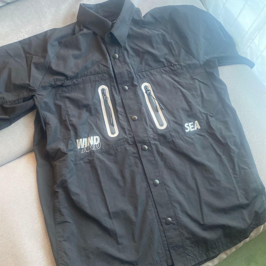【新品未使用】WIND AND SEA ブラック半袖シャツ 新品タグ付き 中古・古着通販】WIND AND SEA (ウィンダンシー) 半袖Tシャツ ブラック