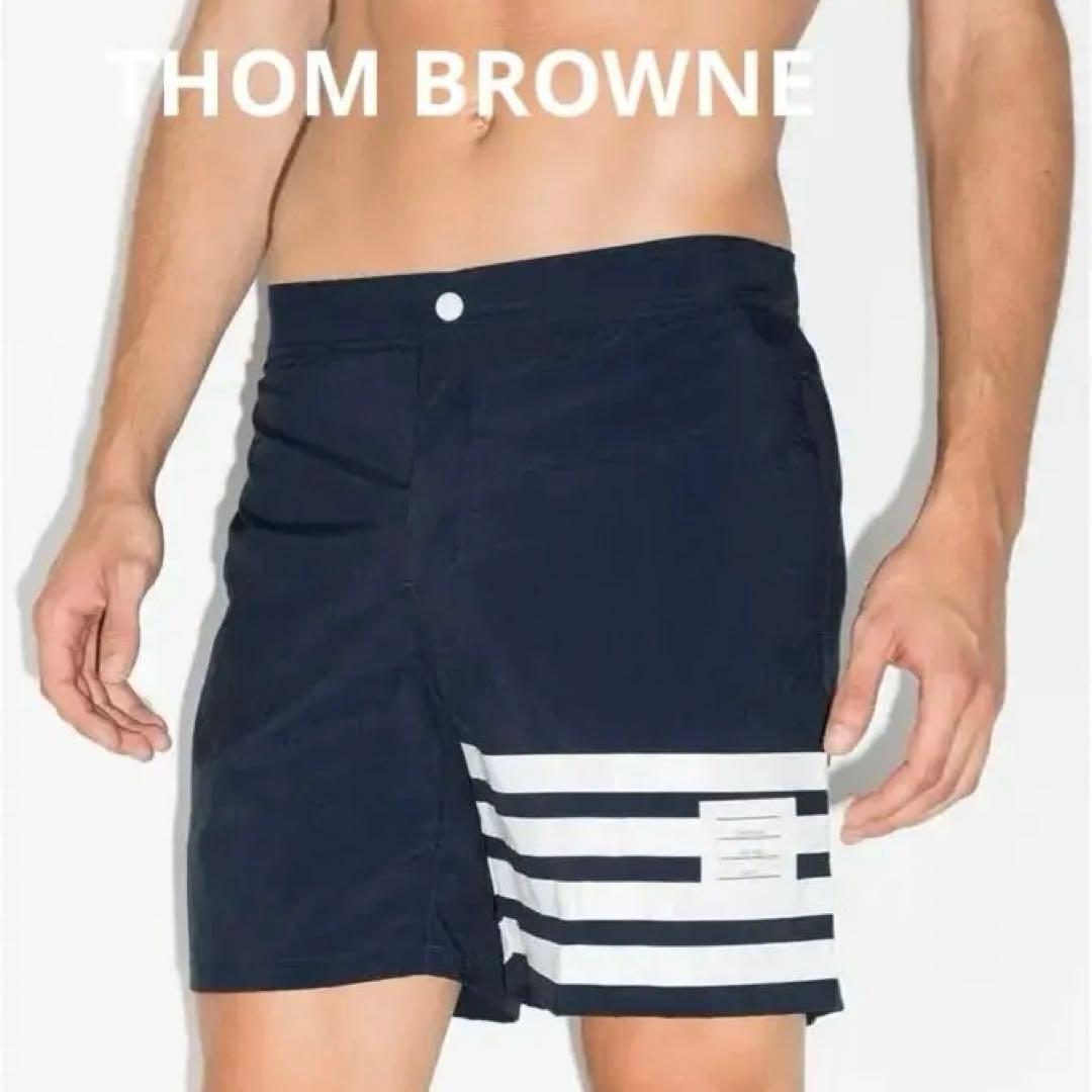 THOM BROWNE 4BARソリッドスイムショーツ サイズ3 THOM BROWNE 4BARソリッドスイムショーツ サイズ3 THOM BROWNE(トム