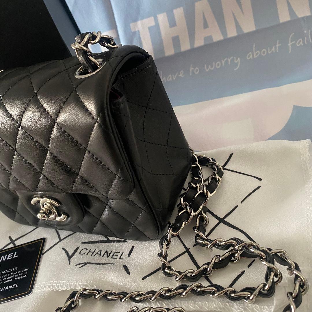 CHANEL ブラック キルティング ショルダーバッグ - メルカリ