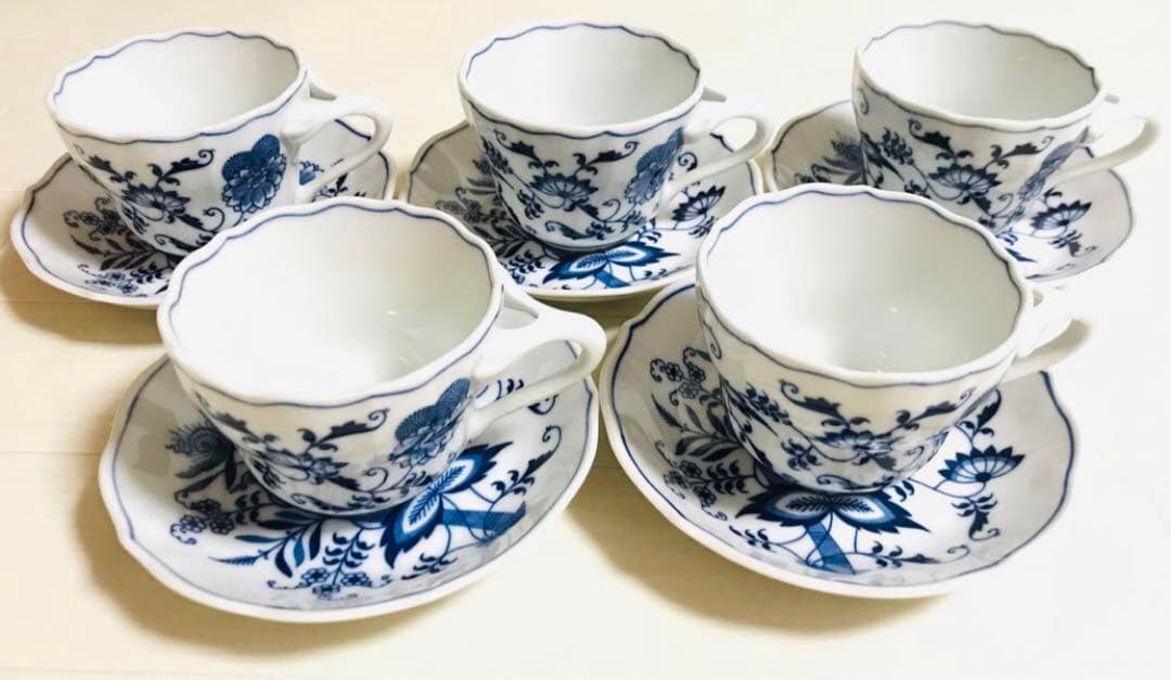 ブルーダニューブ ティーカップ&ソーサー 5客セット(コーヒー) ブルーダニューブ ティーカップ&ソーサー 5客セット(コーヒー