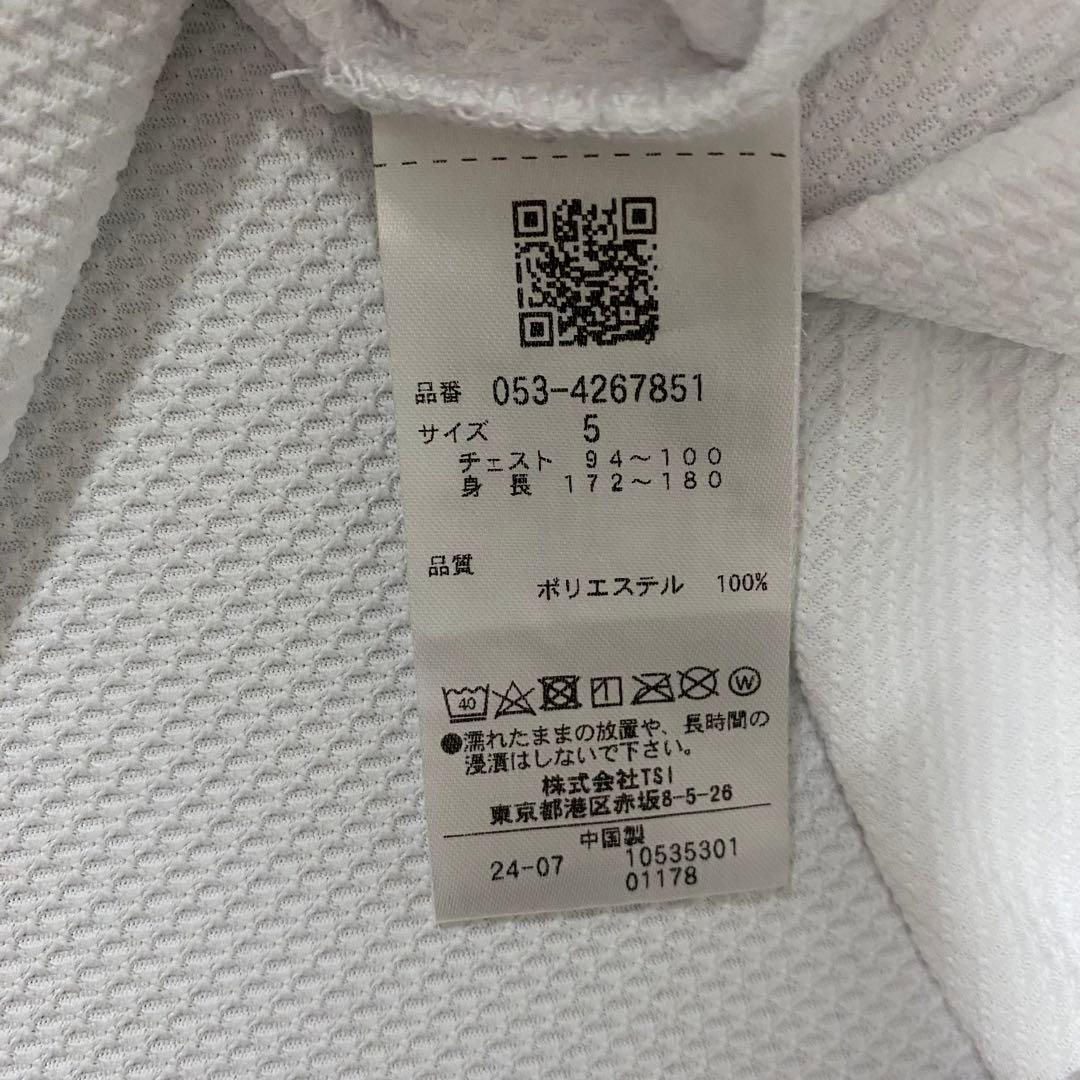 新品タグ付きPEARLY GATES 半袖モックネックしやシャツ サイズL