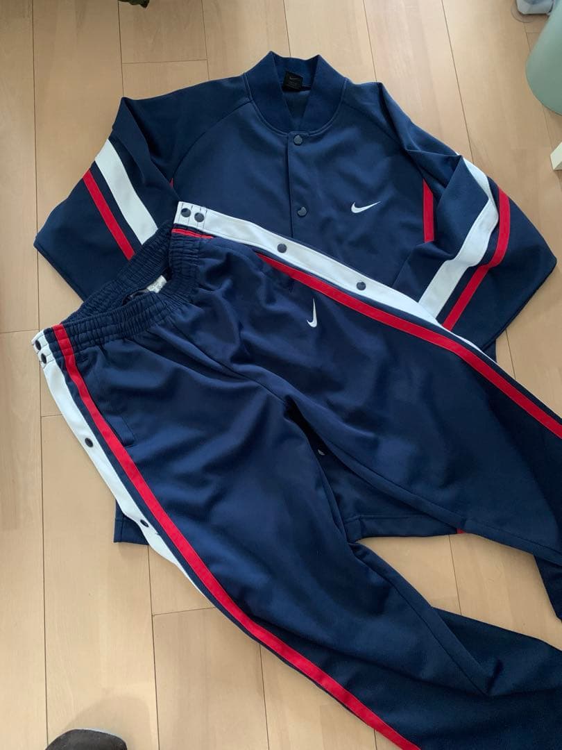 Nike オールドナイキ バスケットジャージ セットアップ スナップボタン