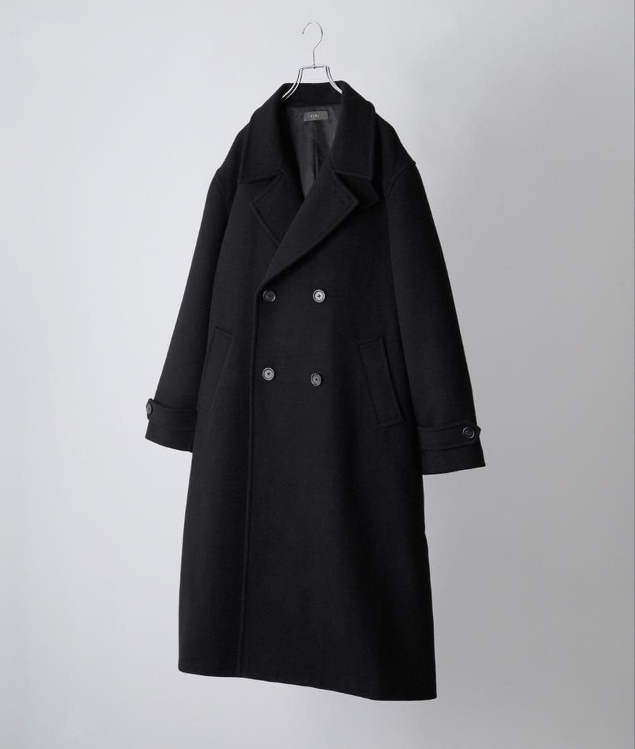完売品】 ウールブレンドテックメルトンダブルチェスターコート