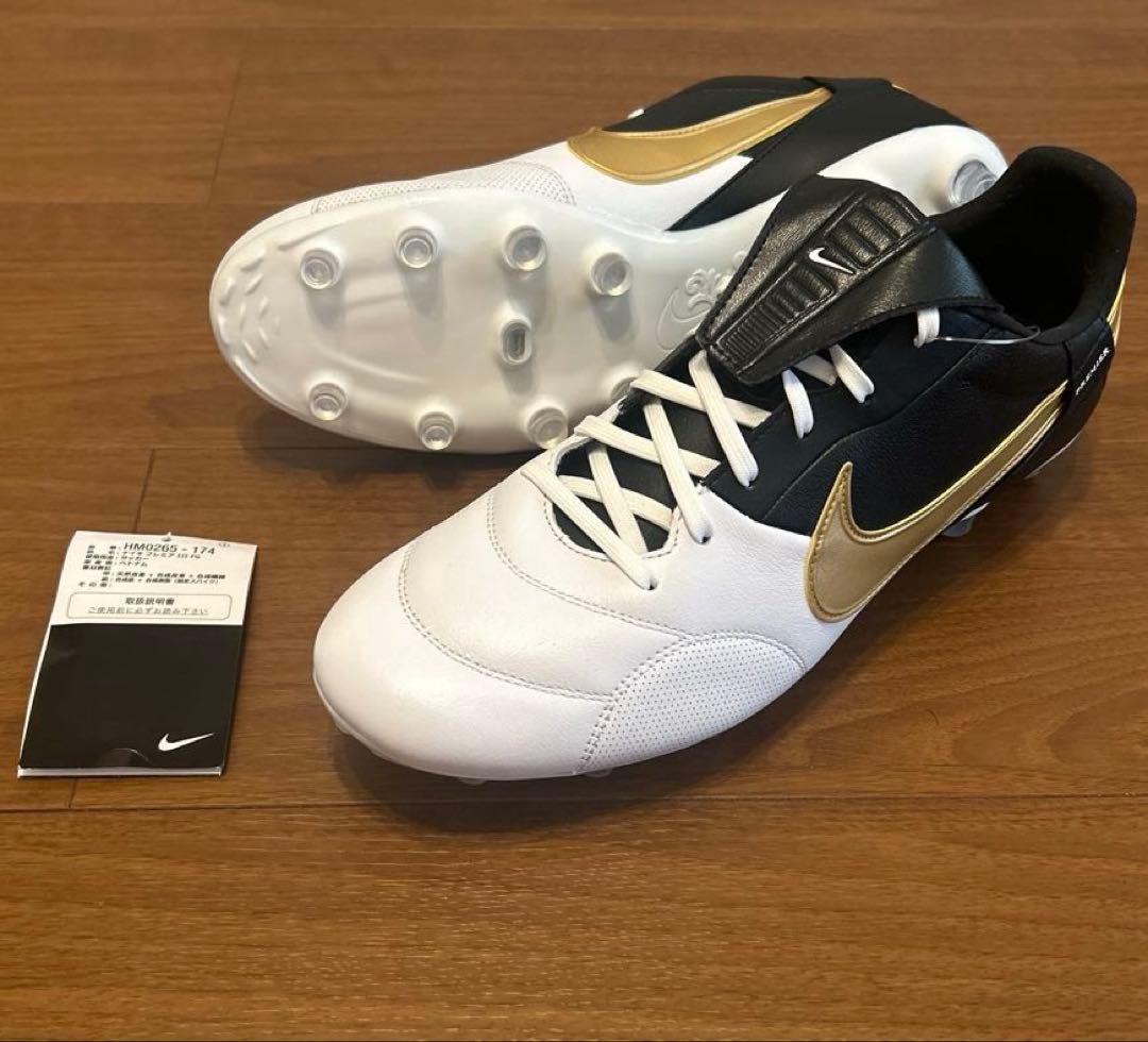 【新品未使用】NIKE TIEMPO PREMIER Ⅲ FG ナイキ サッカー NIKE ナイキ プレミア III FG(ホワイト×ブルー) AT5889 146 サッカー