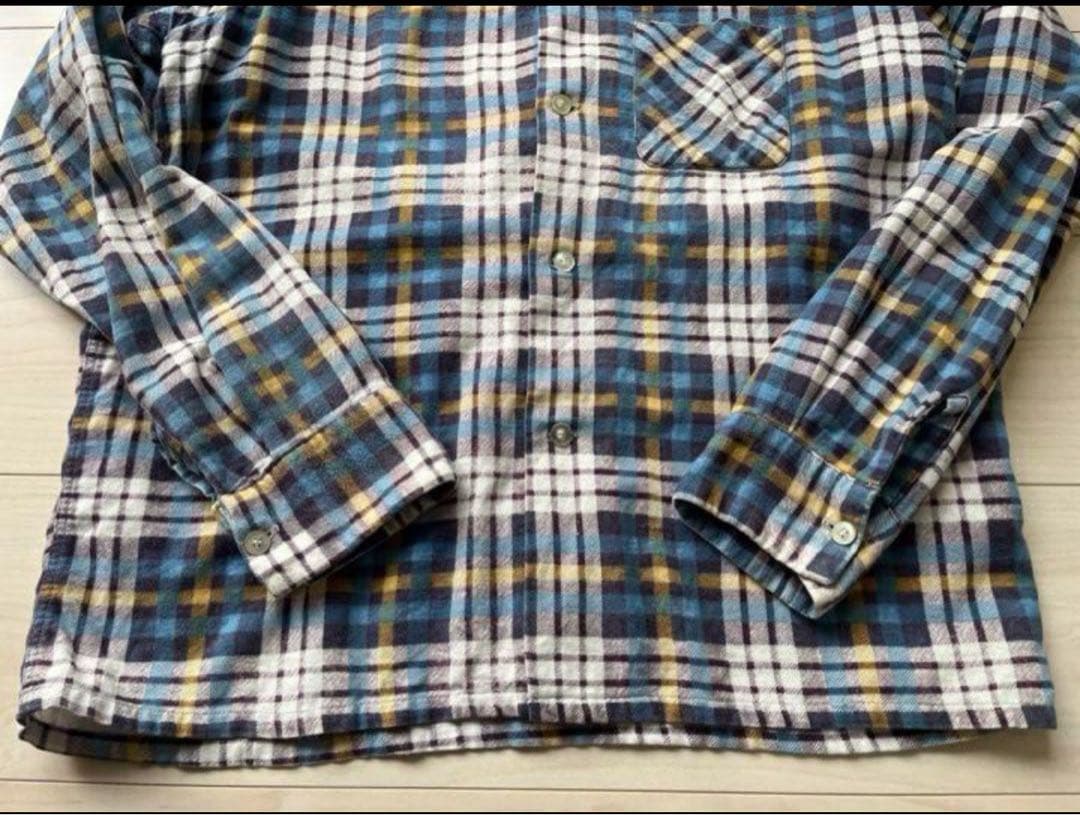 60s Penny'sペニーズネルシャツ プリントネル ボックスビンンテージ