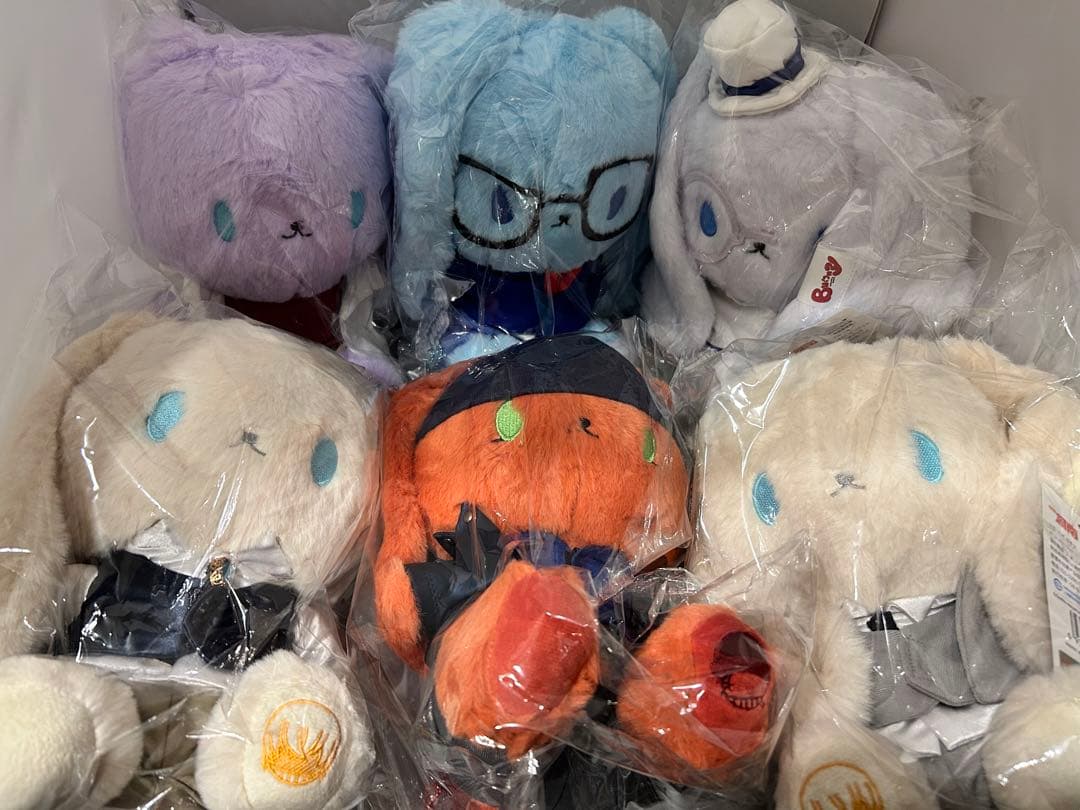 中国 名探偵コナン うさぎ ぬいぐるみ 6体セット 在庫販売【名探偵コナン × AIMON 】中国限定発売 Bunny 兎 うさぎ