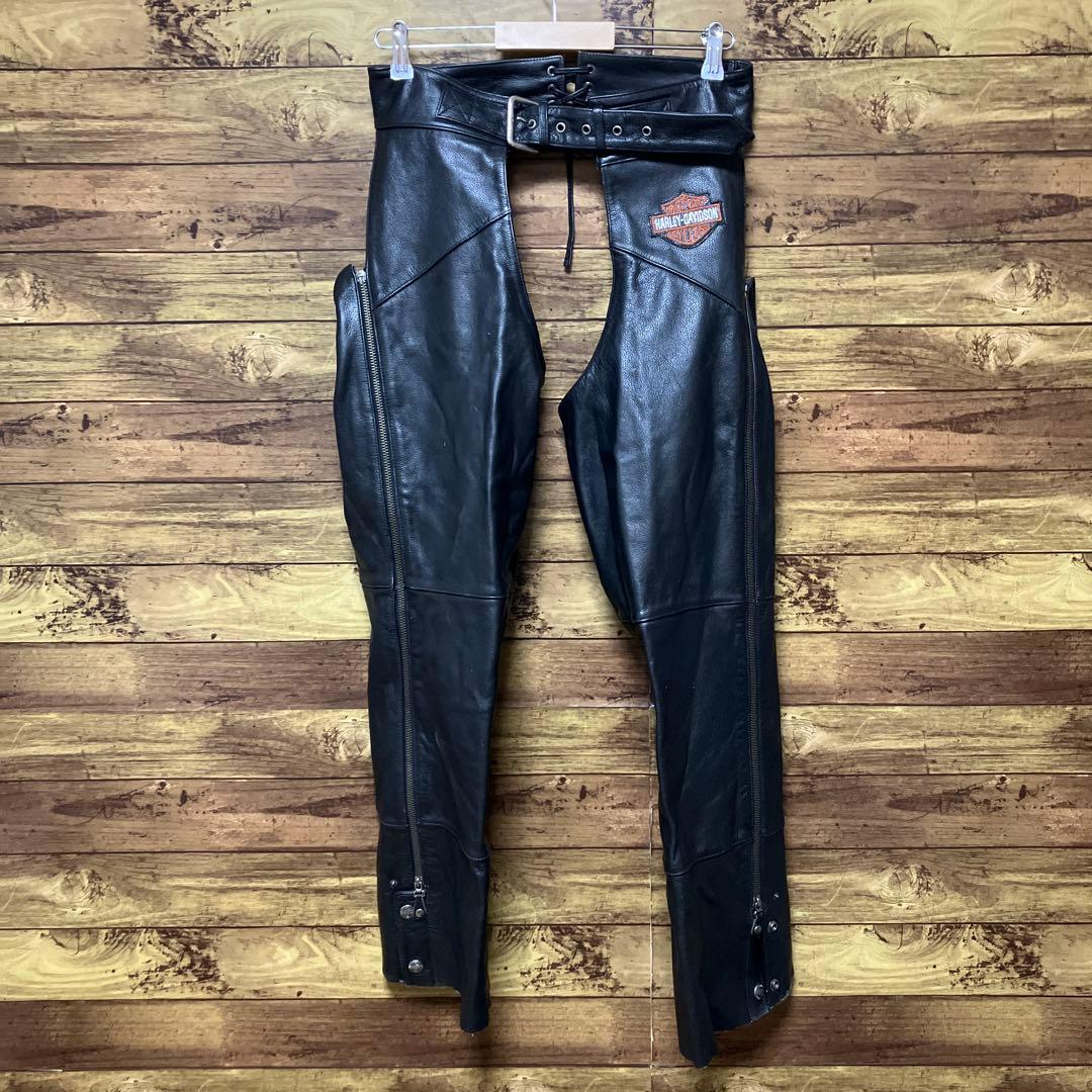 ハーレーダビッドソン古着 レザーチャップス レザーパンツ レザー