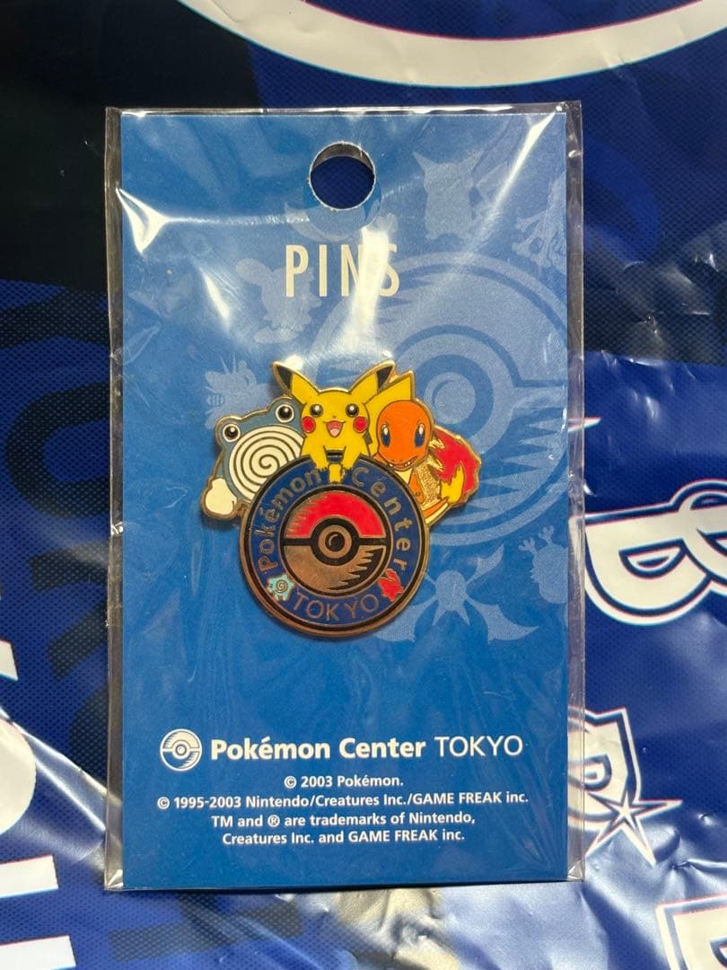 新品未開封　2003 ポケモンセンター　ピンバッジ　トウキョー　ニョロゾ　ロゴ ポケモンセンター メガトウキョー ポケセン ロゴピンズ 池袋