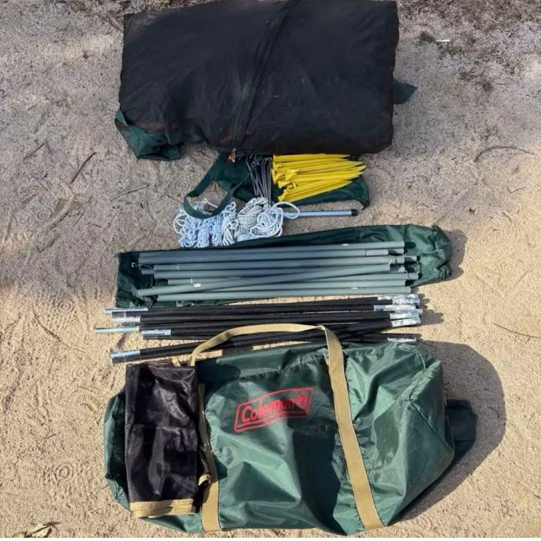 Colemanスクリーンテント テーブル 椅子二脚セット