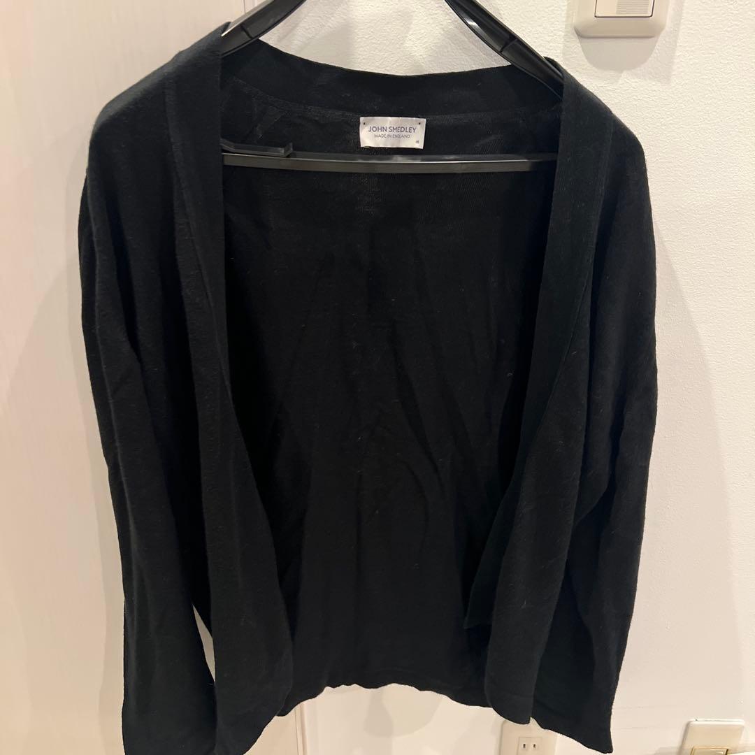 JOHN SMEDLEY ブラックカーディガン M JOHN SMEDLEY｜ジョンスメドレー日本公式