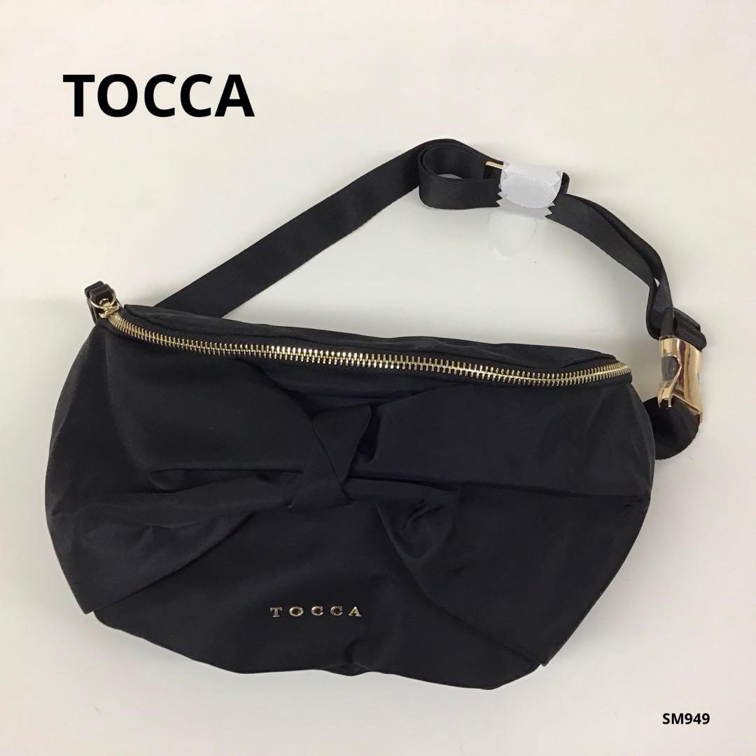 TOCCA トッカ　リボン　ウエストポーチ　ボディーバッグ　美品　ブラック TOCCA（トッカ） ウエストポーチ ウエストバッグ RIBBON KNOT BODY BAG