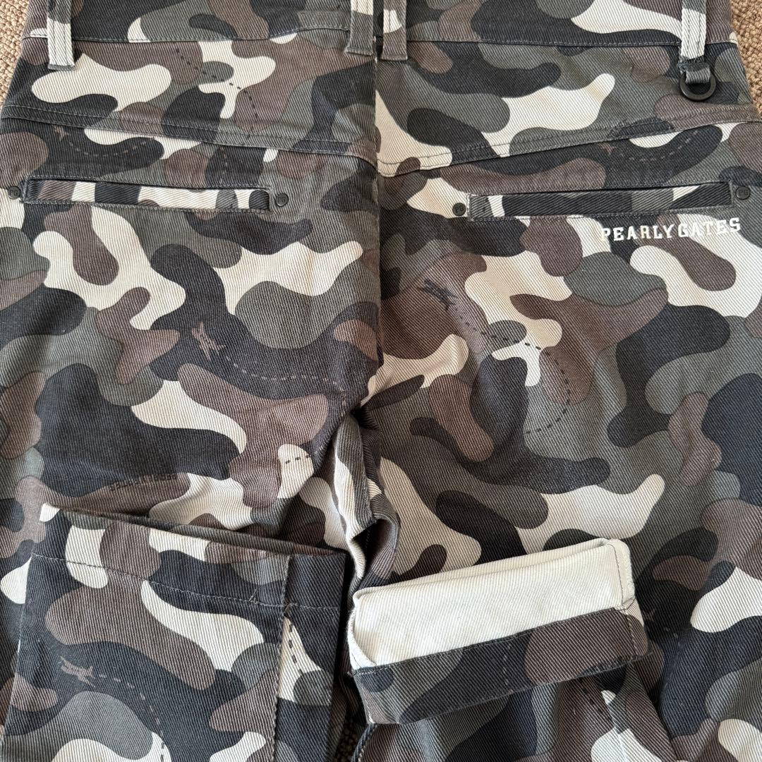 パーリーゲイツ パンツ 迷彩 カーキ カモフラ 黒 茶 L〜XL相当