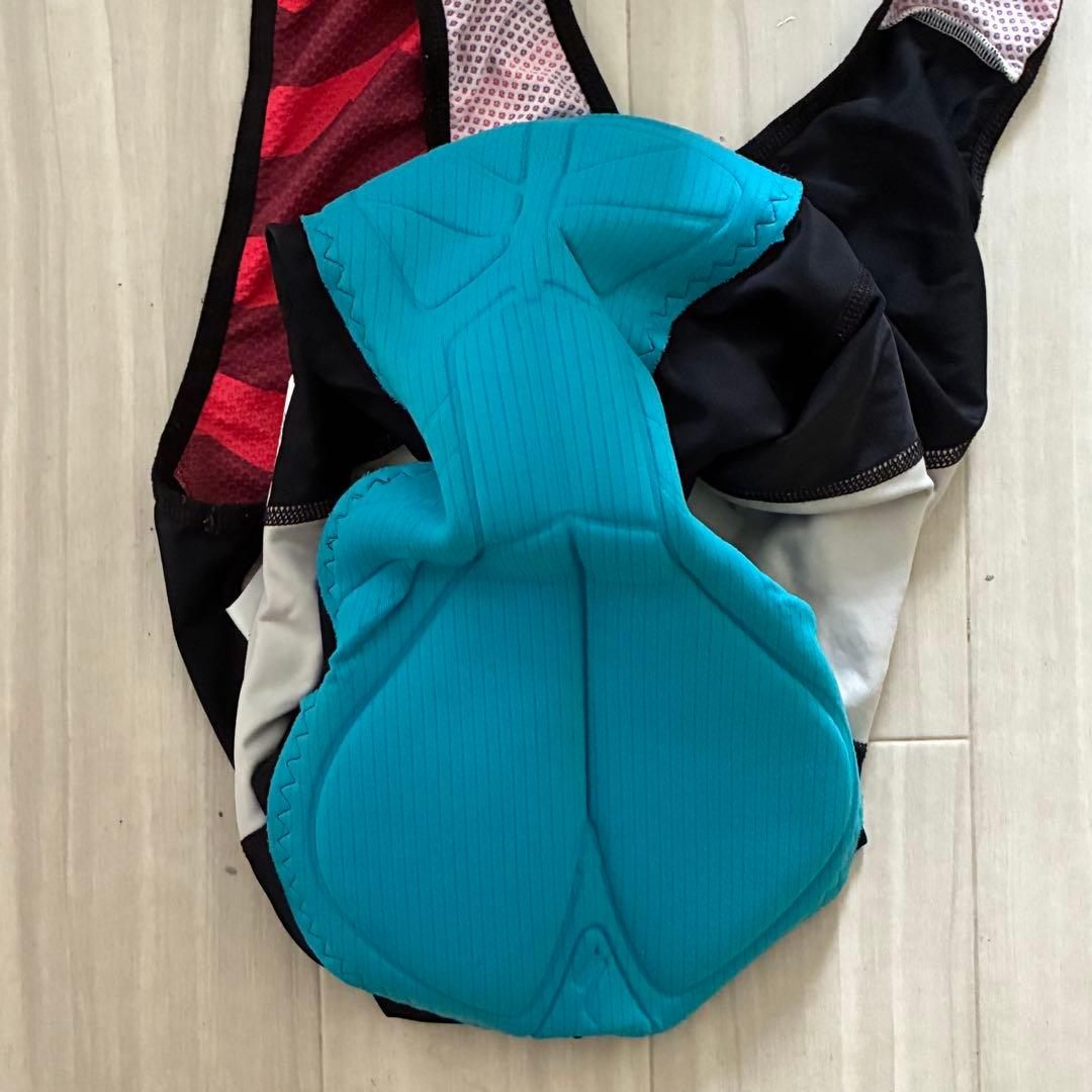 美品】スペシャライズド レッド ストライプ サイクルジャージ L 上下セット