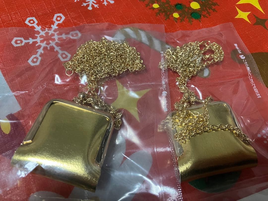 Kateゴールド メタル チェーン付きペンダント　2色セット ステンレス 2連ネックレス 2点セット 重ね付け コロンっとした 豆