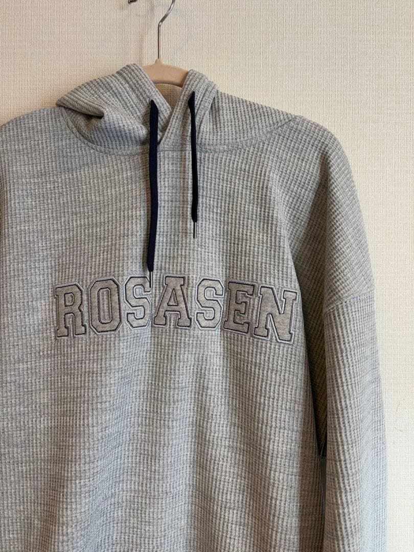 【新品】ROSASEN ロサーセン グレー パーカー L メンズ ゴルフウェア Rosasen（ロサーセン） ゴルフウェア メンズ フーディー 長袖 高機能