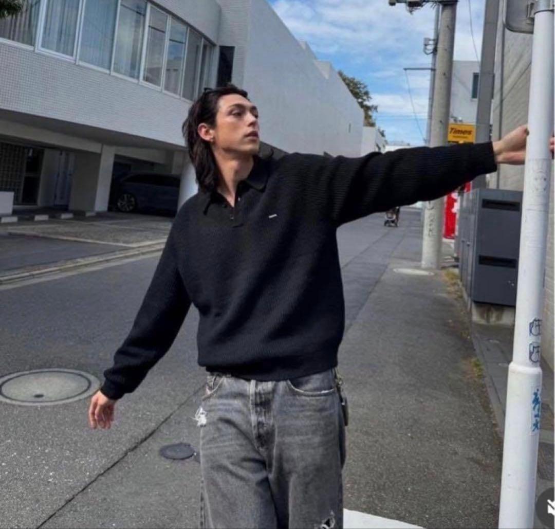 新品Supreme Small Box Polo Sweater \"Black\"