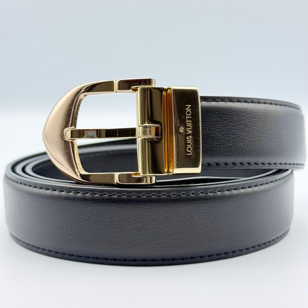 ✨美品✨ルイヴィトン タイガ サンチュール ベルト ゴールド金具 ビジネス 本革 楽天市場】LOUIS VUITTON ルイ ヴィトン サンチュール LV タイガ