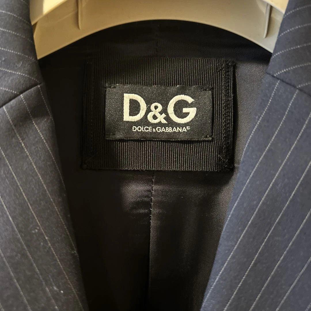 D&G ネイビーストライプ テーラードジャケット - メルカリ