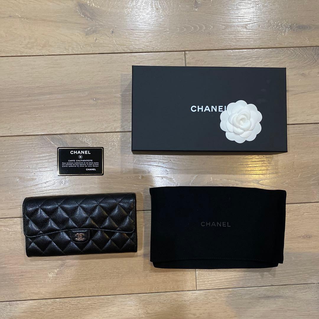 Kazaky 　CHANEL シャネル キャビアスキン 長財布 定番 CHANEL（シャネル） 並行輸入 長財布 キャビアスキン CHANEL LONG