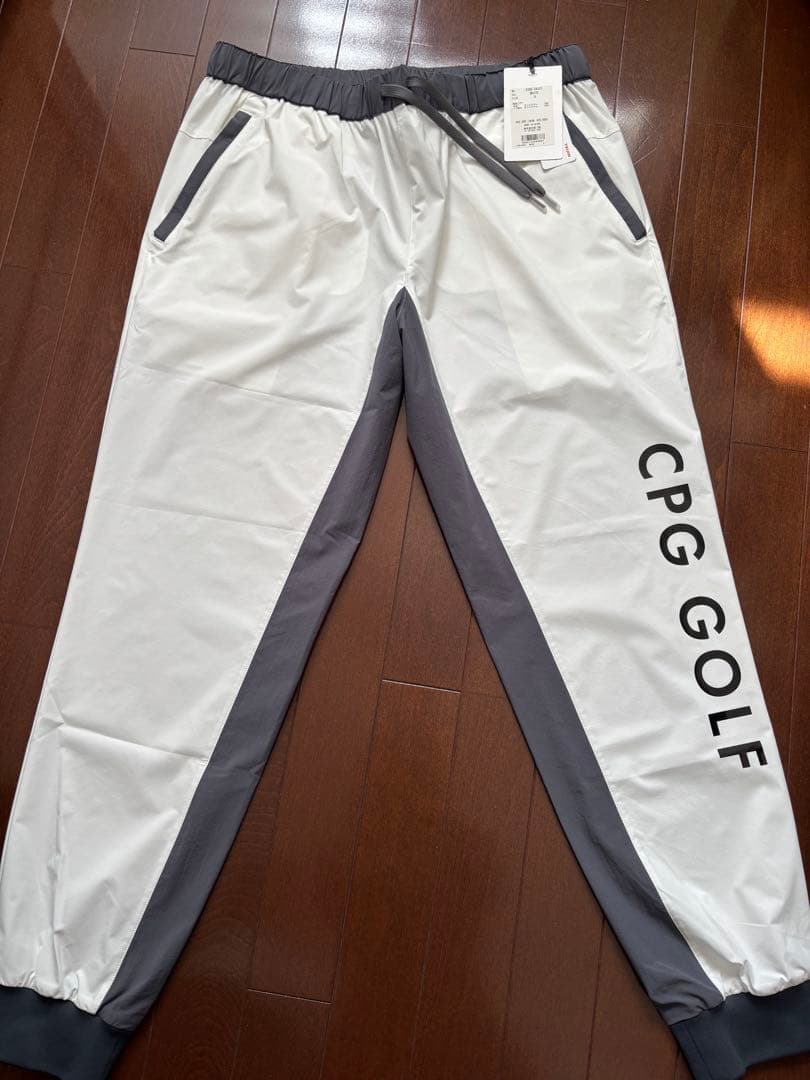 CPG GOLF ソロテックス パンツ 3ホワイト/グレー ストレッチ 保温 テックウイーブ3LS 三層構造 スウェットロングパンツ