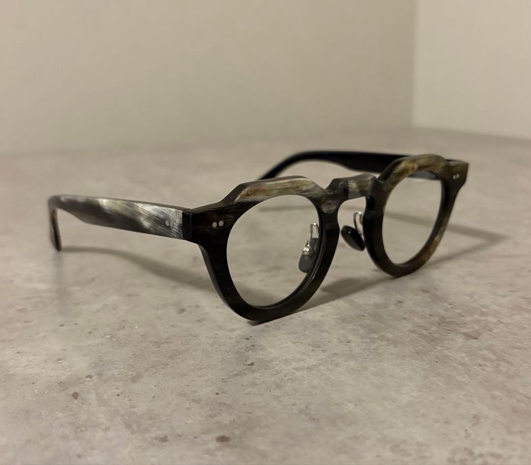 バッファローホーンクラウンパント水牛の角一点物メガネサングラス