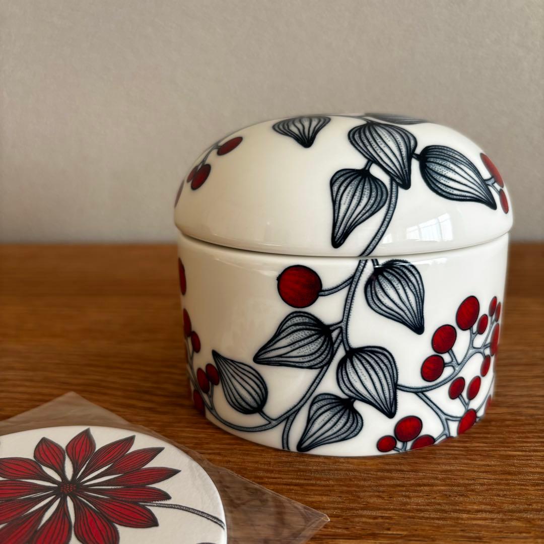 アラビア ルノ フロストベリー 蓋付きジャー コースター 2枚 - メルカリ