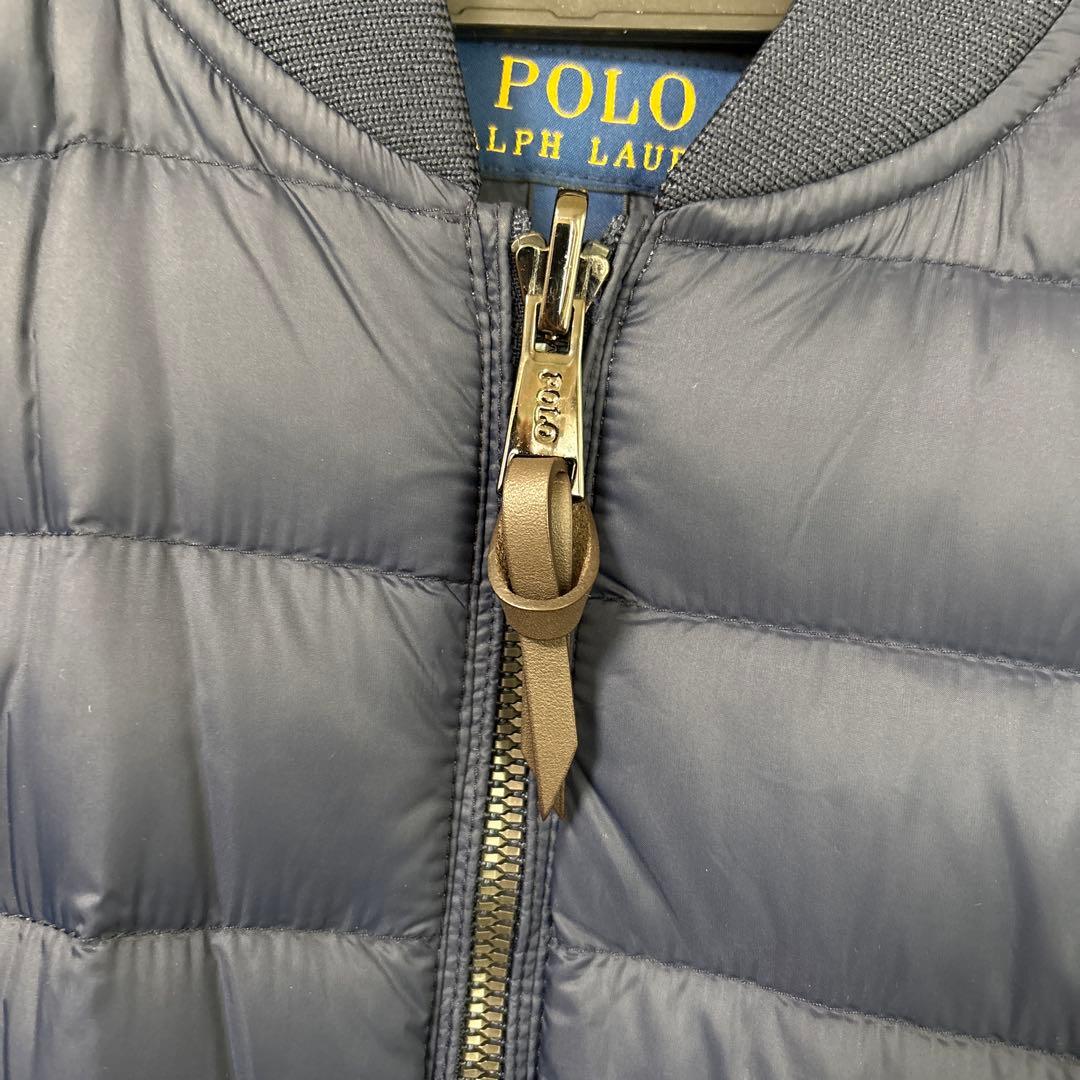 POLO ラルフローレンネイビー キルティングジャケット MA-1メンズ M