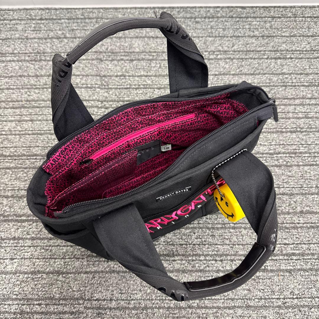 パーリーゲイツ キャディバッグ 12点セット ブラック×ピンク