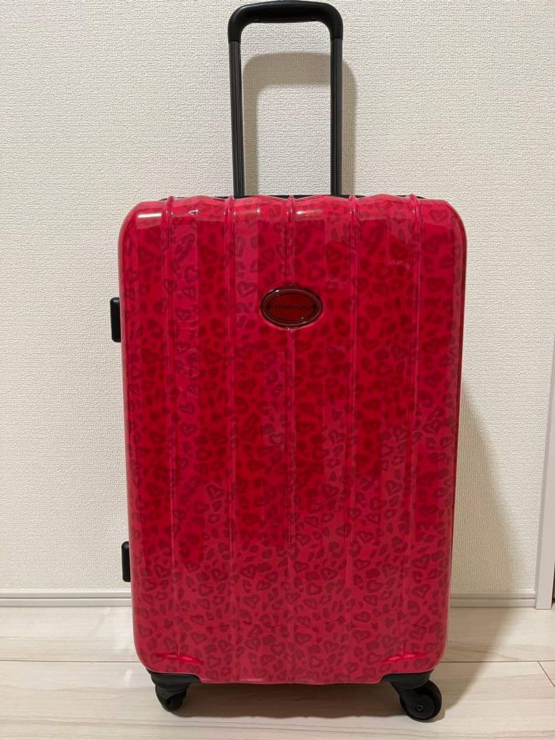 VIVAYOU キャリーケース 鍵付き ピンク ヒョウ柄 キャリーバッグ