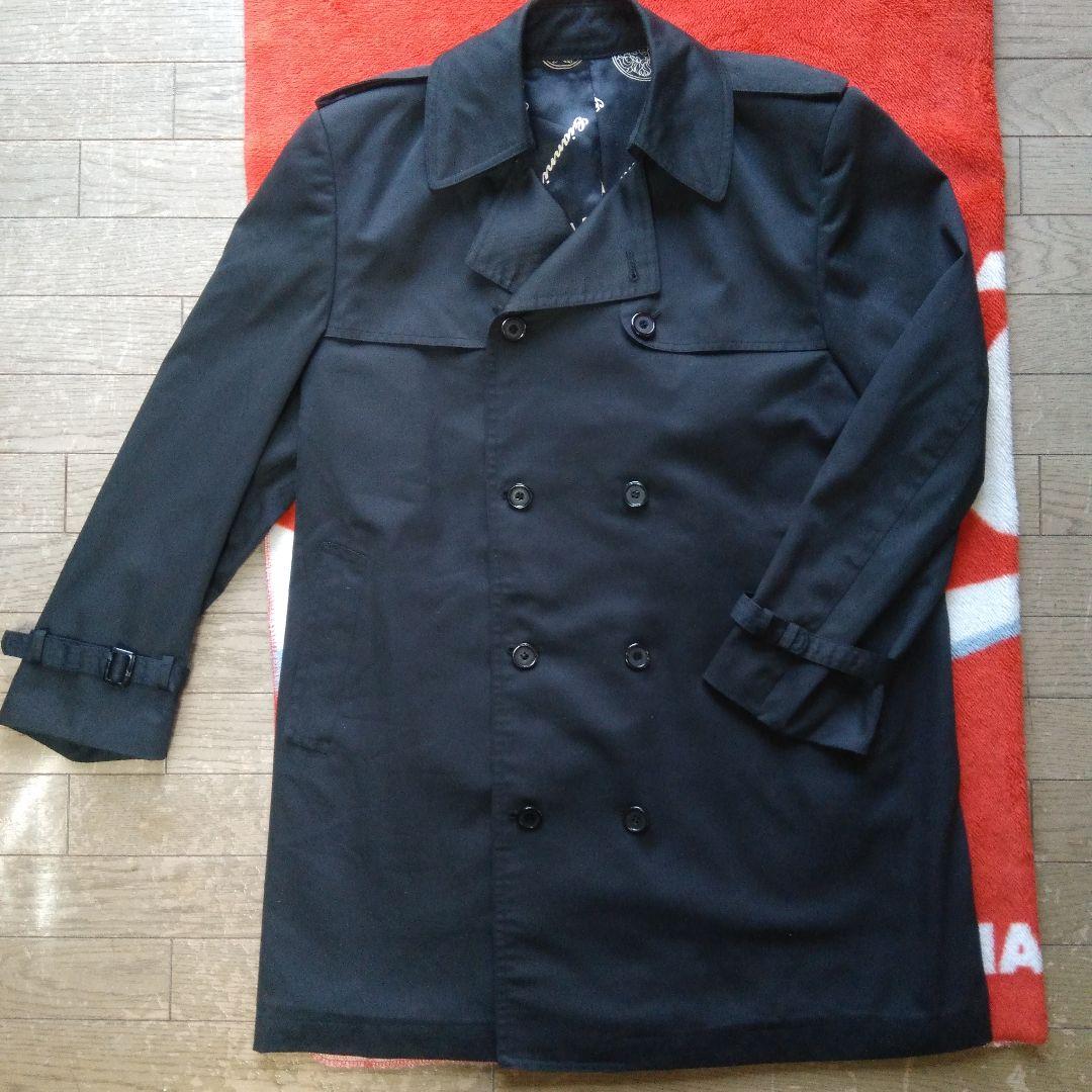 超レア☆VERSACE CLASSIC V2☆ダブル チェスターコート 黒 L