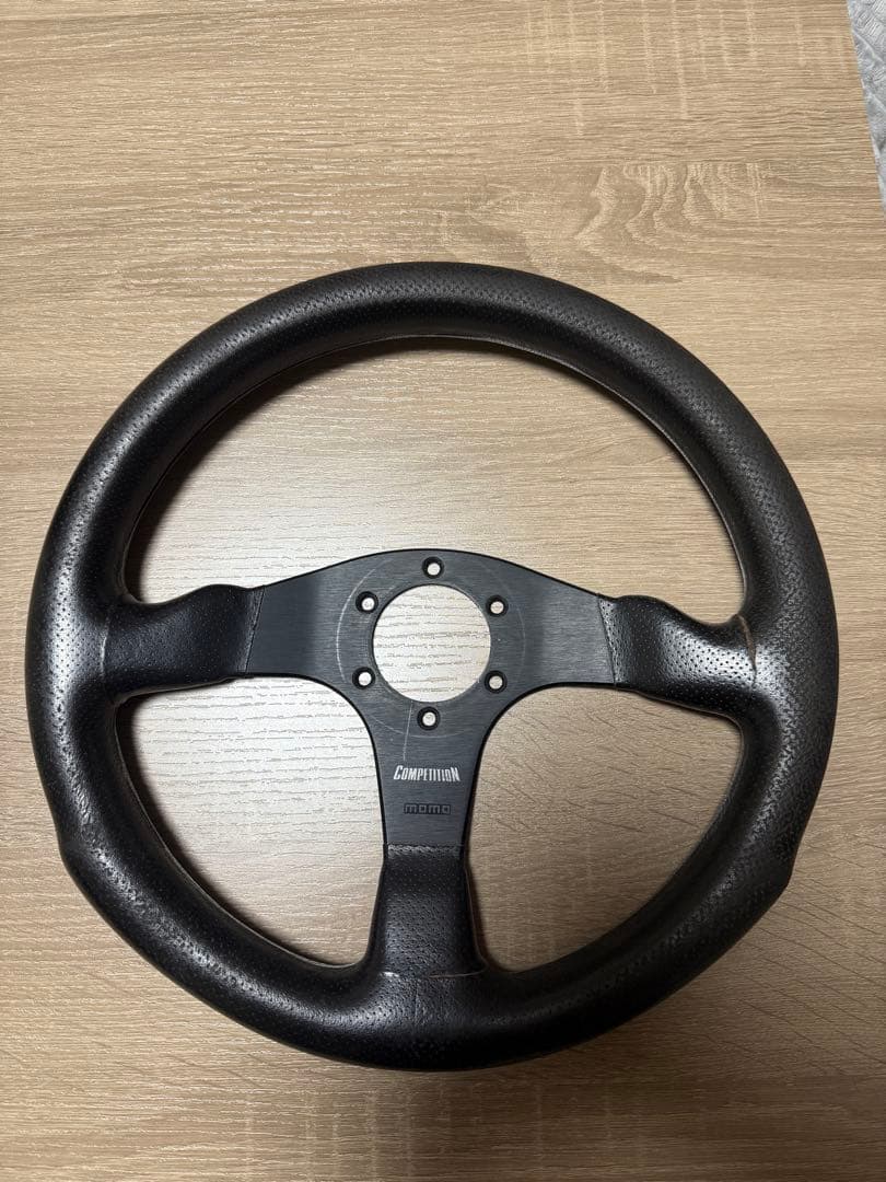 momo ステアリング レザー MOD.07 ブラックレザー （M-41)