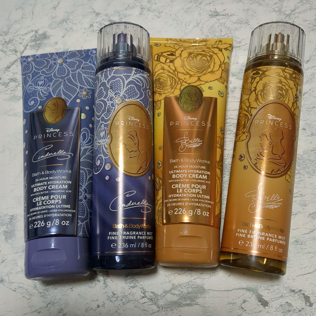 Disney Princess ボディミスト 4本セット Bath&BodyWorks】《Disney Princessコラボ》ファインフレグランス