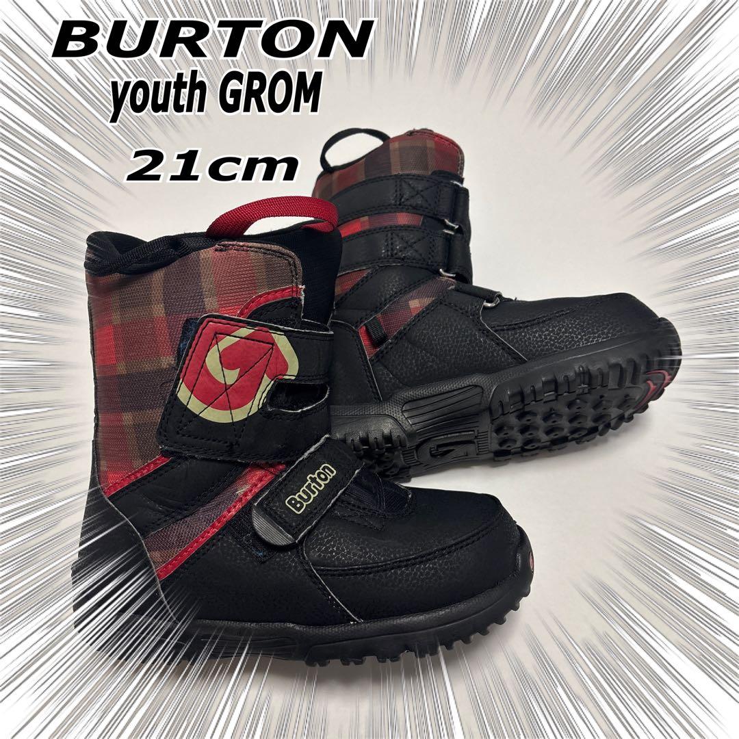 BURTON youth GROM キッズ スノーボード ブーツ　21cm 楽天市場】【2月21日限定P10倍】バートン スノーボードブーツ キッズ