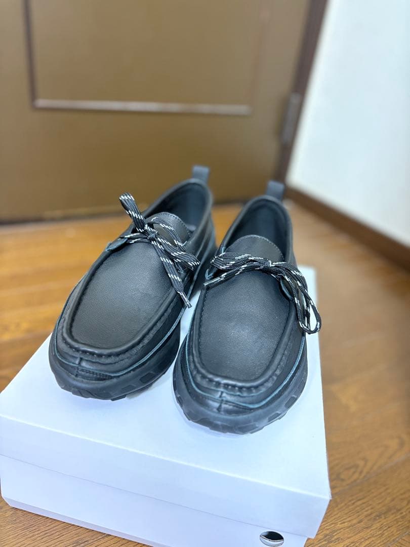 【OPENING ACT】 VIBRAMソールリアルレザーモカシンスニーカー Vibram × OPENING ACT] ボリュームVIBRAMソールリアルレザーモカシン
