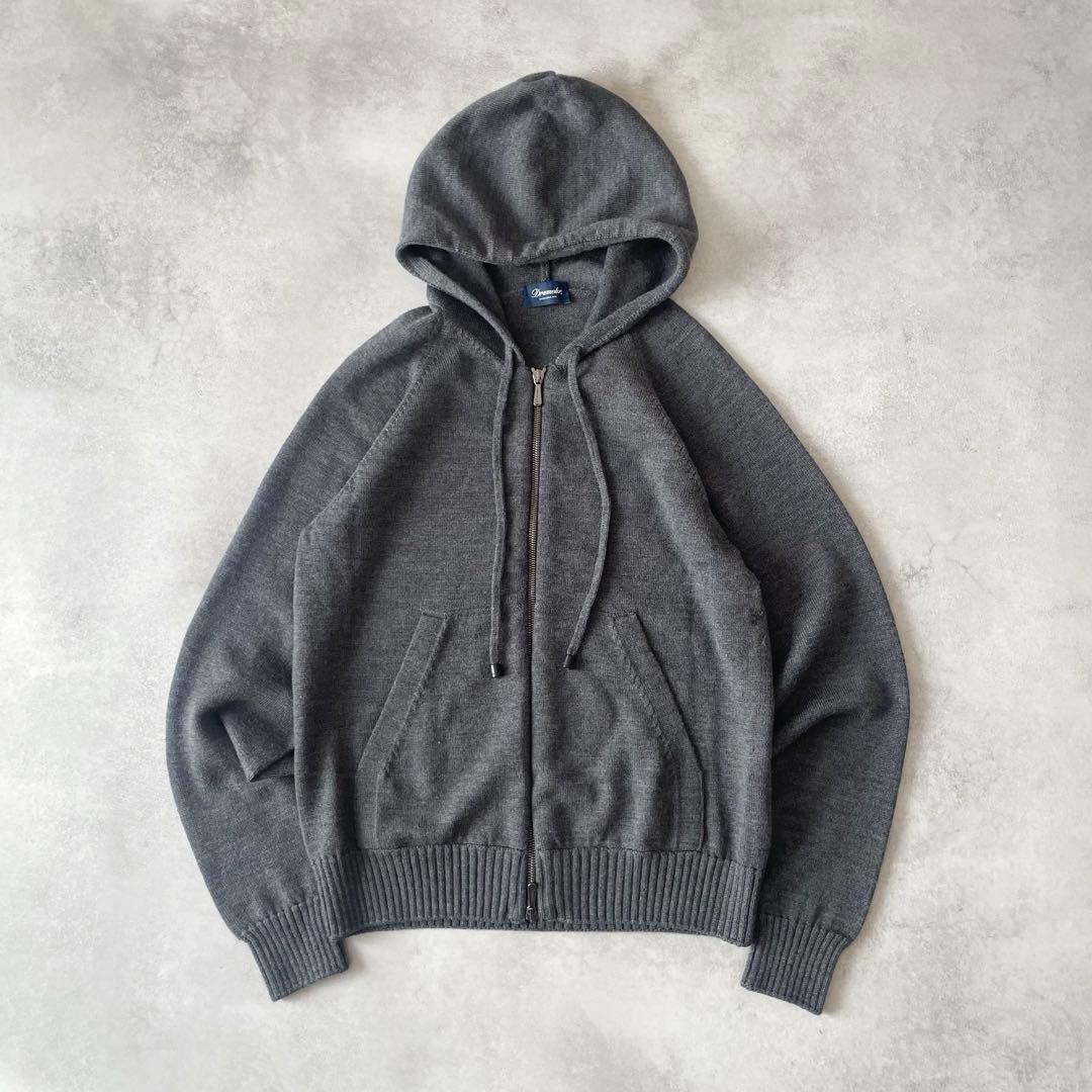 Drumohr ニットパーカー ダブルジップ グレー イタリア製 44 ウール 楽天市場】【Clearance Sale 2025-26 30%】ドルモア / DRUMOHR