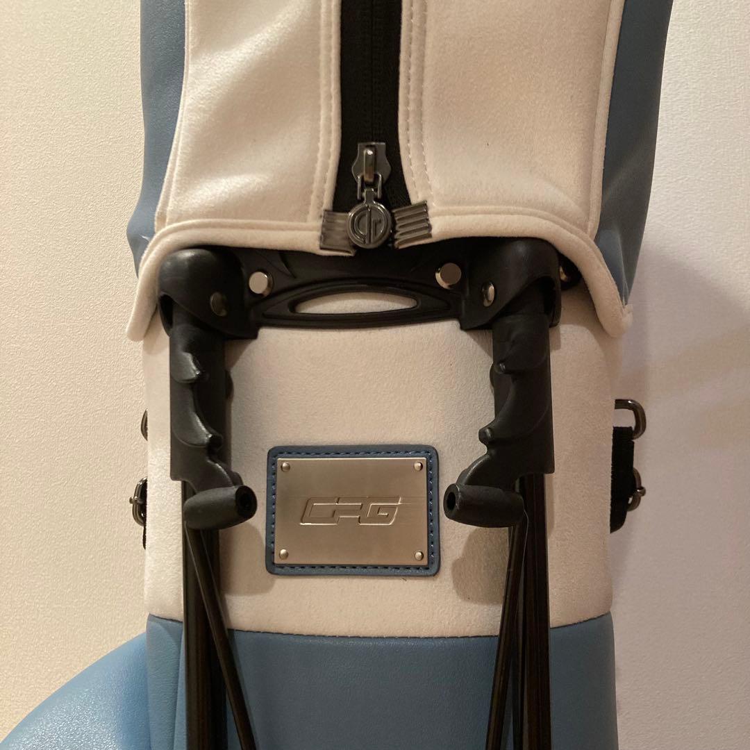 CPGゴルフ ミニマルPU キャディーバッグ With RC スタンド式 ブルー