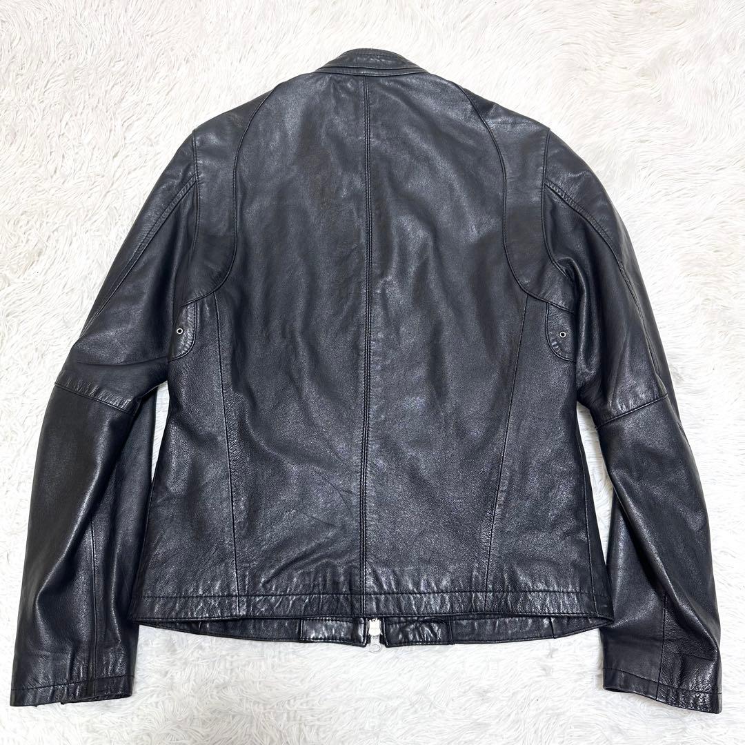 ラムレザー×Lサイズ】ユナイテッドアローズ シングルライダース W