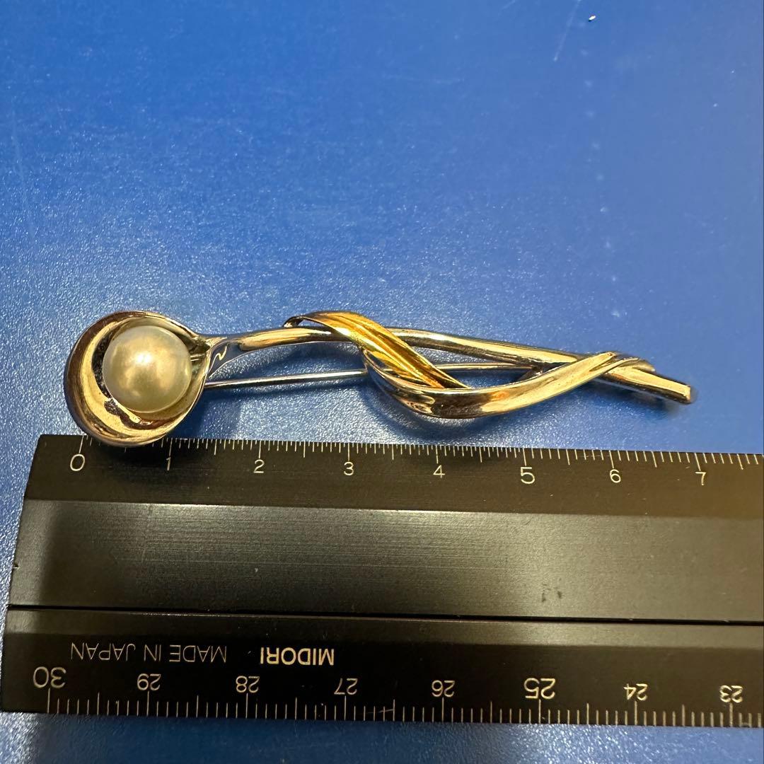 silver k18 真珠　ブローチ 楽天市場】K18 アコヤ本真珠 ブローチ 天然ダイヤモンド付き あこや