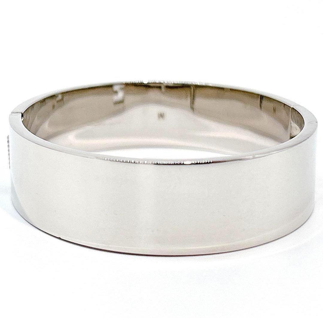 フェンディ FENDI ズッカ バングル ブレスレット シルバー サイズM