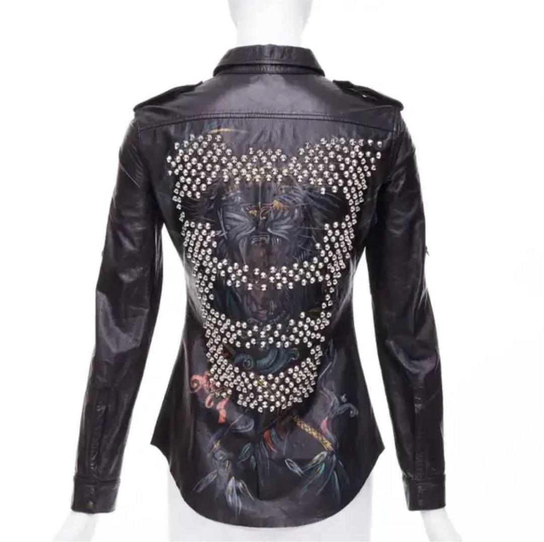 希少 Balmain デカルナン期 studded leather shirts 希少 Balmain デカルナン期 studded leather shirts - メルカリ