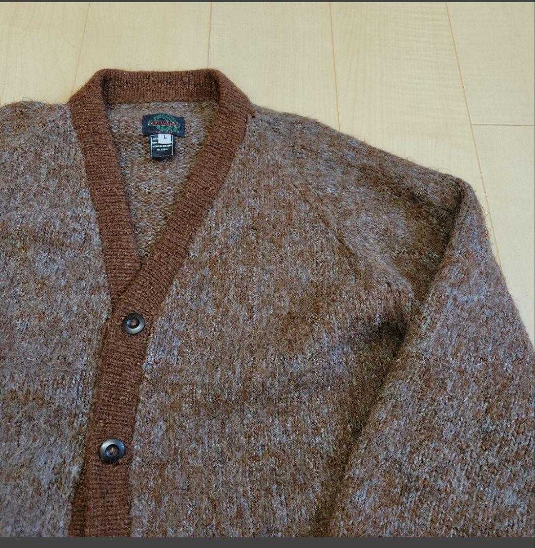 ARTESANIA☆アルテザニア ボリビア製 モヘア ニットカーディガン ウール