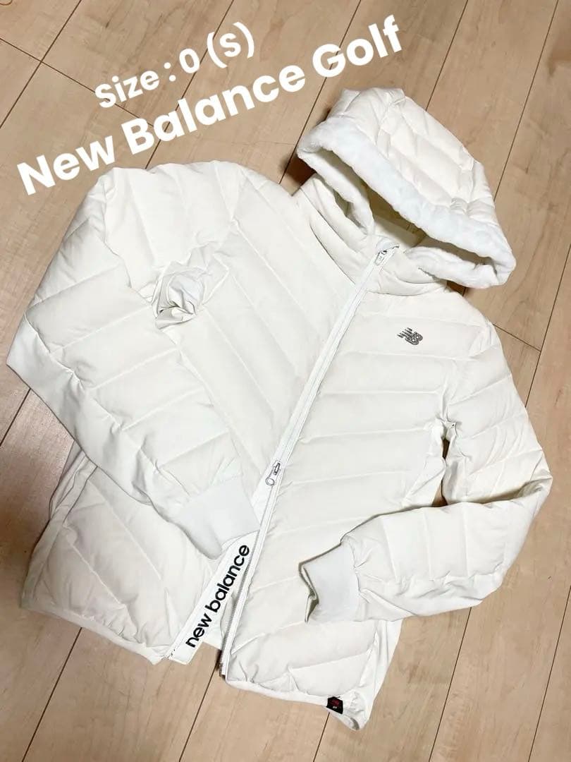 ニューバランス ゴルフ ホワイトダウン Size:0 New Balance Golf（ニューバランスゴルフ） フード付ダウンジャケット