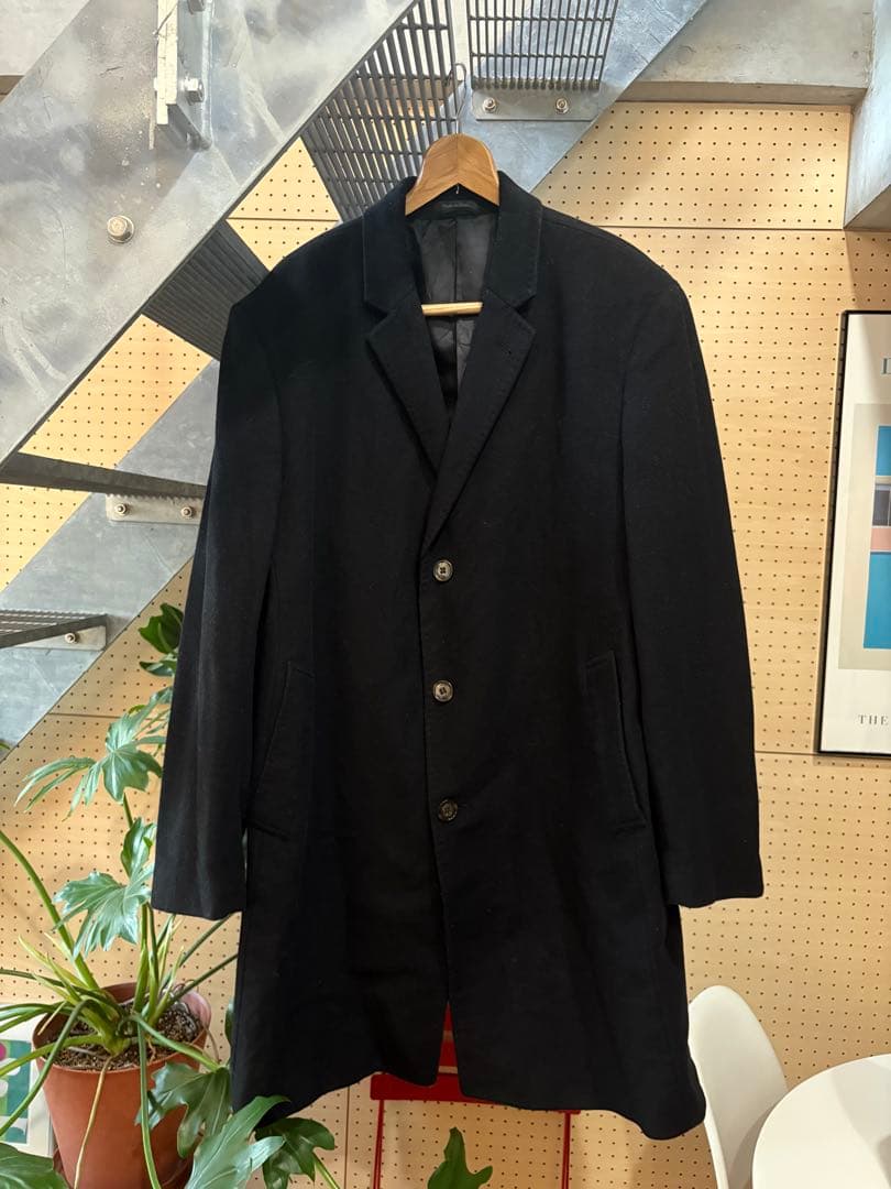 Ralph Lanren カシミアマキシコート ブラック ラルフローレン LAUREN RALPH LAUREN (ローレン ラルフローレン) カシミヤ混 無地