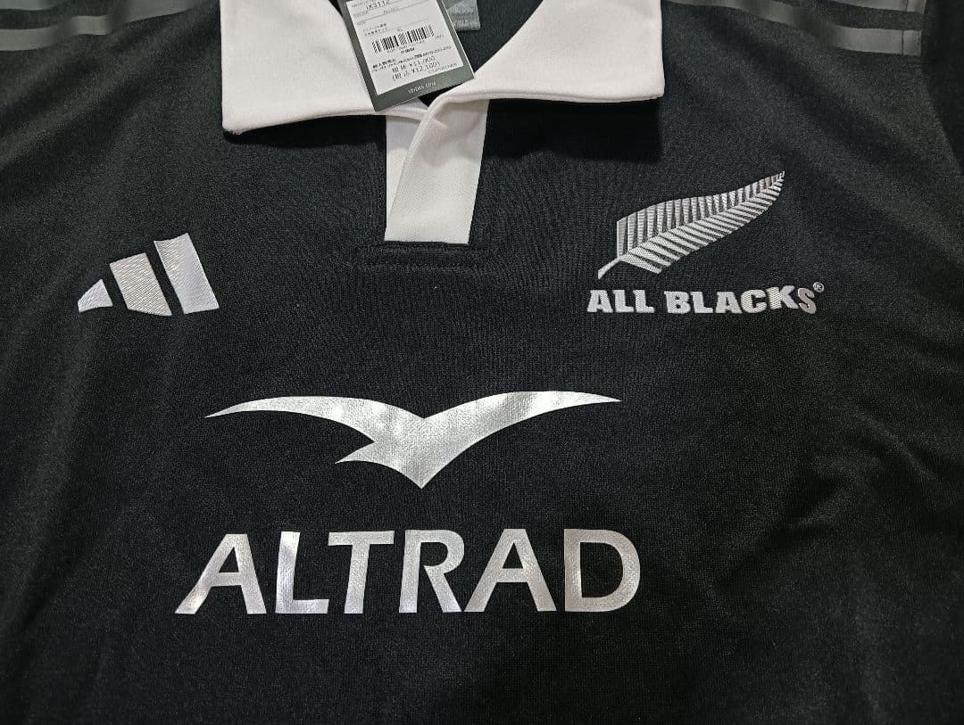 新品未使用】公式商品adidas ALL BLACKS ラガーシャツ 黒 - メルカリ