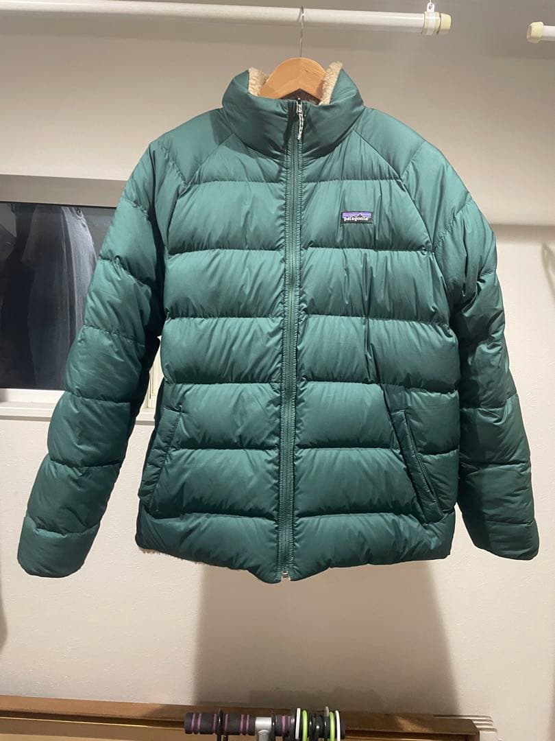 Patagonia リバーシブル　サイレント　ダウンジャケット ダークグリーン 中古・古着通販】Patagonia (パタゴニア) リバーシブル・サイレント