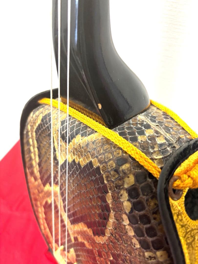 沖縄ちむぐくる三線 本蛇皮 強化張り 価格応相談可 - メルカリ